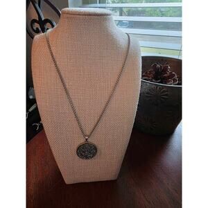 Like New Rustic Cuff Black Druzy Glitter Silver Tone Necklace